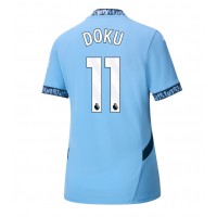 Billiga Manchester City Jeremy Doku #11 Hemma fotbollskläder Dam 2024-25 Kortärmad